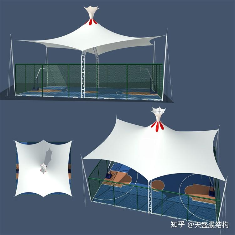 新型建筑材料張拉索膜結(jié)構(gòu)的優(yōu)勢及PTFE膜材料的適用性